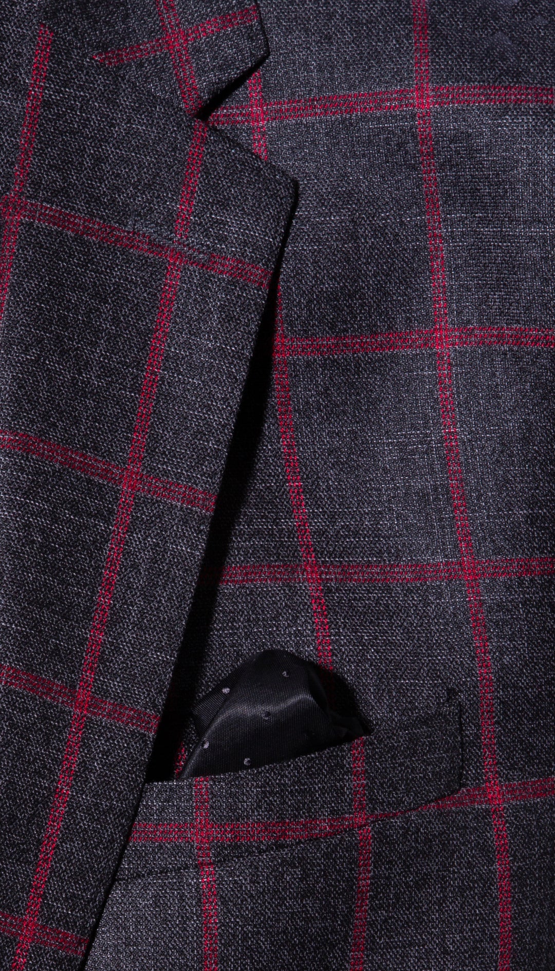 THE WINDSOR CHECK MENS 2 BUTTON SLIM FIT SUIT