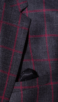 THE WINDSOR CHECK MENS 2 BUTTON SLIM FIT SUIT