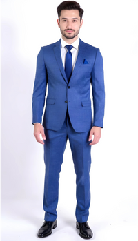 Ferrecci Harwin Mens Hunter Green Textured Tweed Suit.