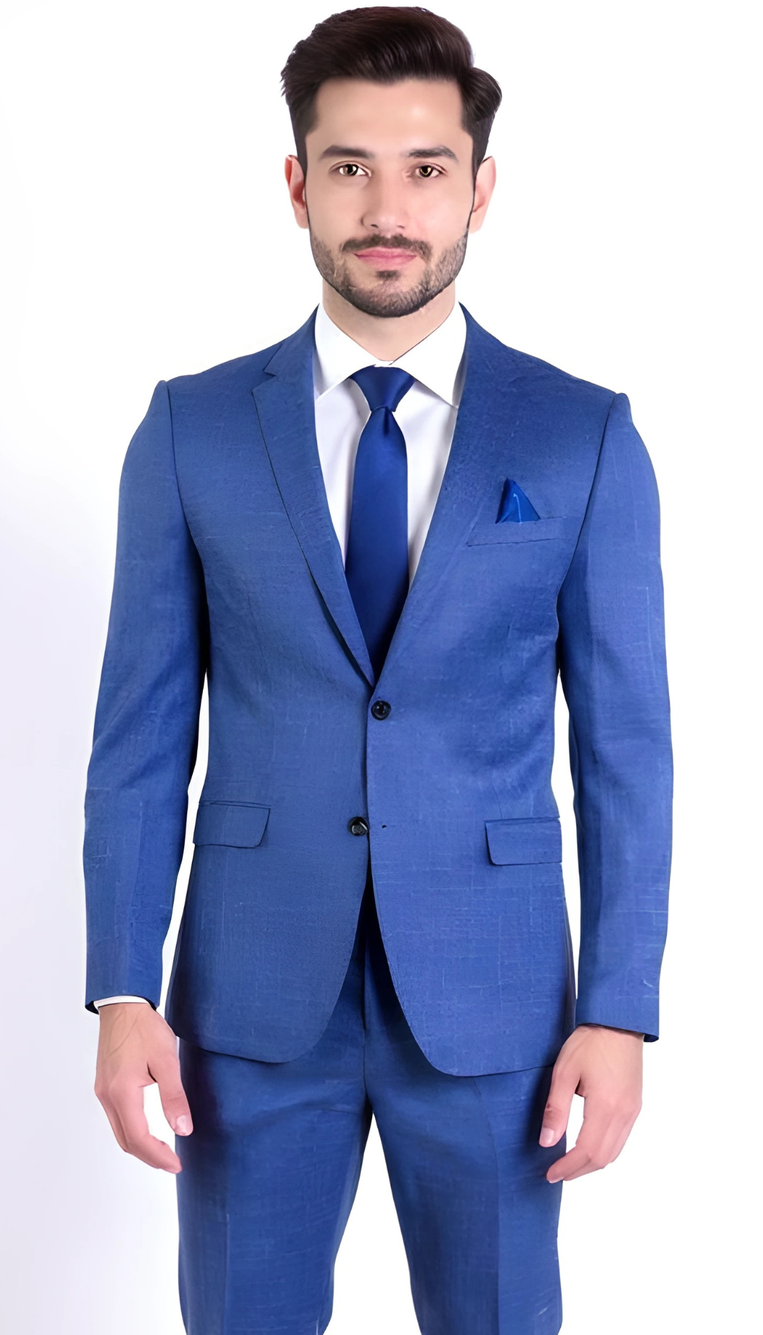 Ferrecci Harwin Mens Hunter Green Textured Tweed Suit.