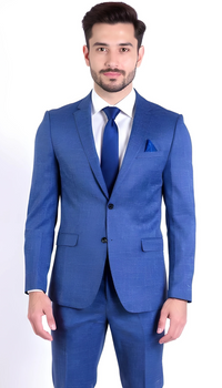 Ferrecci Harwin Mens Hunter Green Textured Tweed Suit.