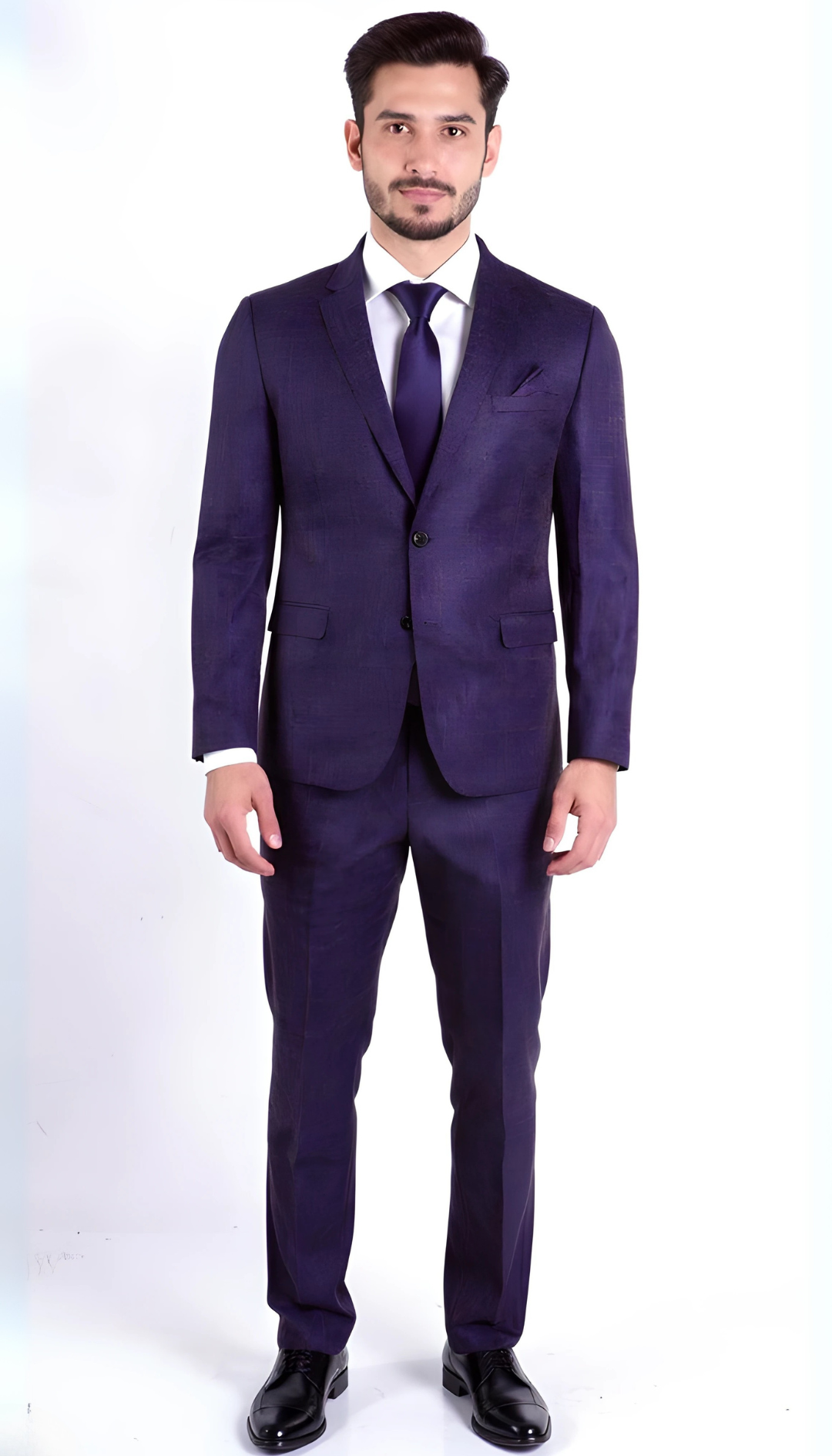 Ferrecci Harwin Mens Hunter Green Textured Tweed Suit.