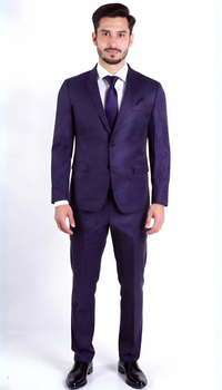 Ferrecci Harwin Mens Hunter Green Textured Tweed Suit.