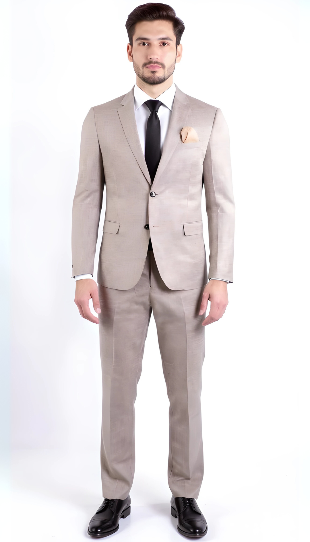 Ferrecci Nelson Men's Grey 2 Button Slim Fit Notch Lapel Suit