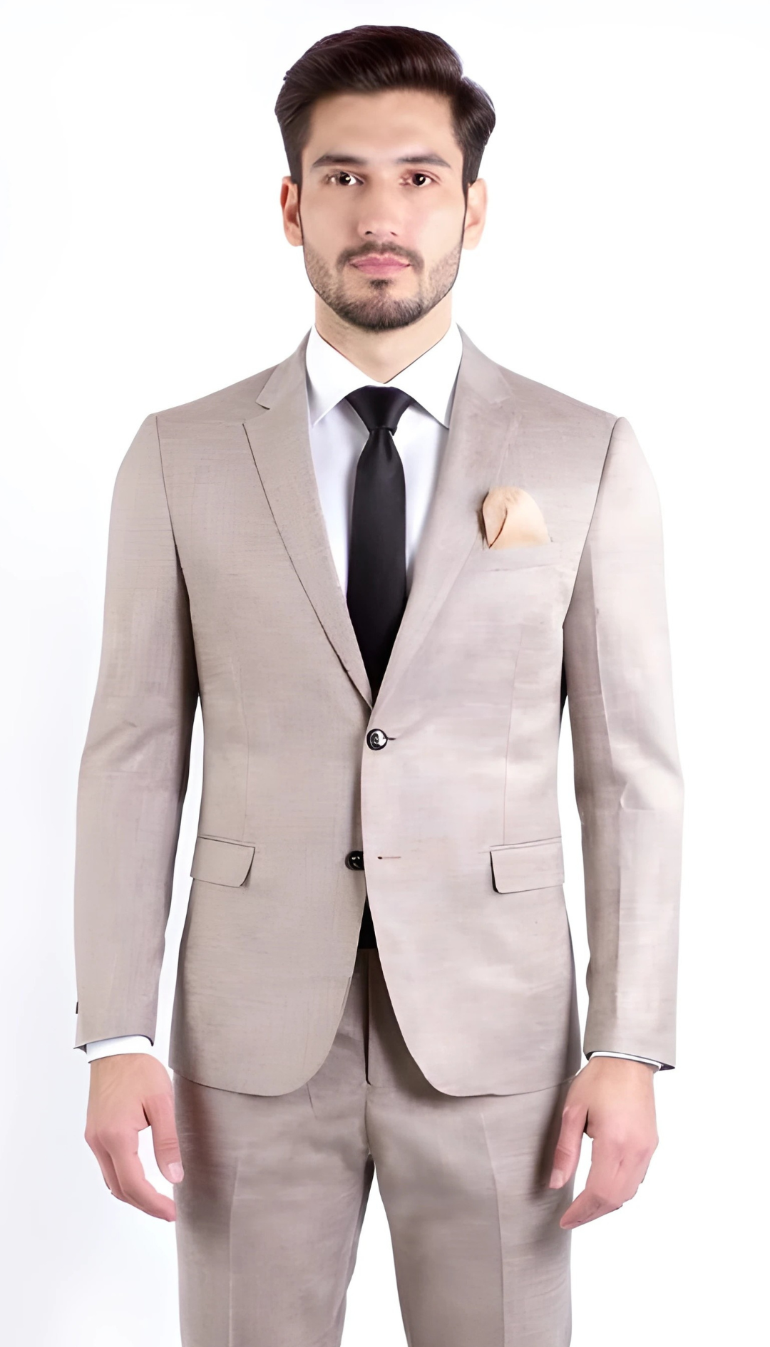 Ferrecci Nelson Men's Grey 2 Button Slim Fit Notch Lapel Suit