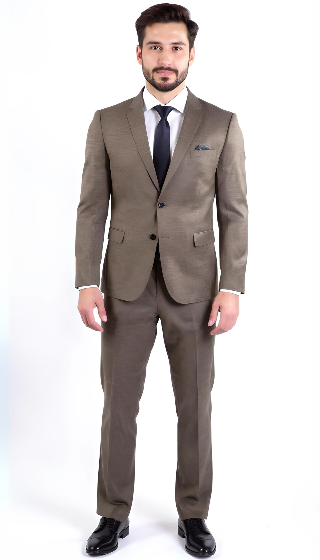 Ferrecci Nelson Men's Grey 2 Button Slim Fit Notch Lapel Suit