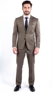 Ferrecci Nelson Men's Grey 2 Button Slim Fit Notch Lapel Suit