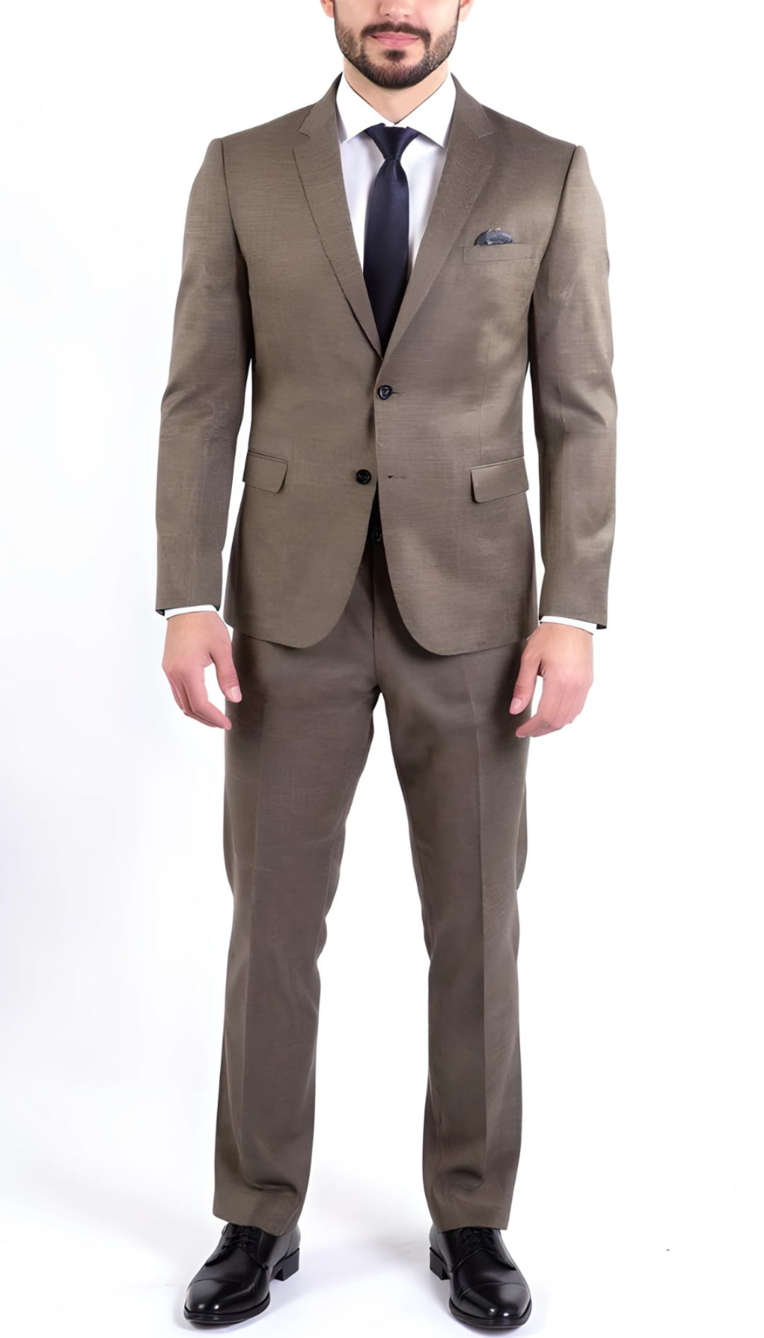 Ferrecci Nelson Men's Grey 2 Button Slim Fit Notch Lapel Suit