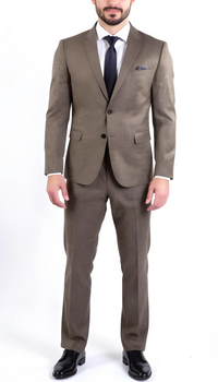 Ferrecci Nelson Men's Grey 2 Button Slim Fit Notch Lapel Suit