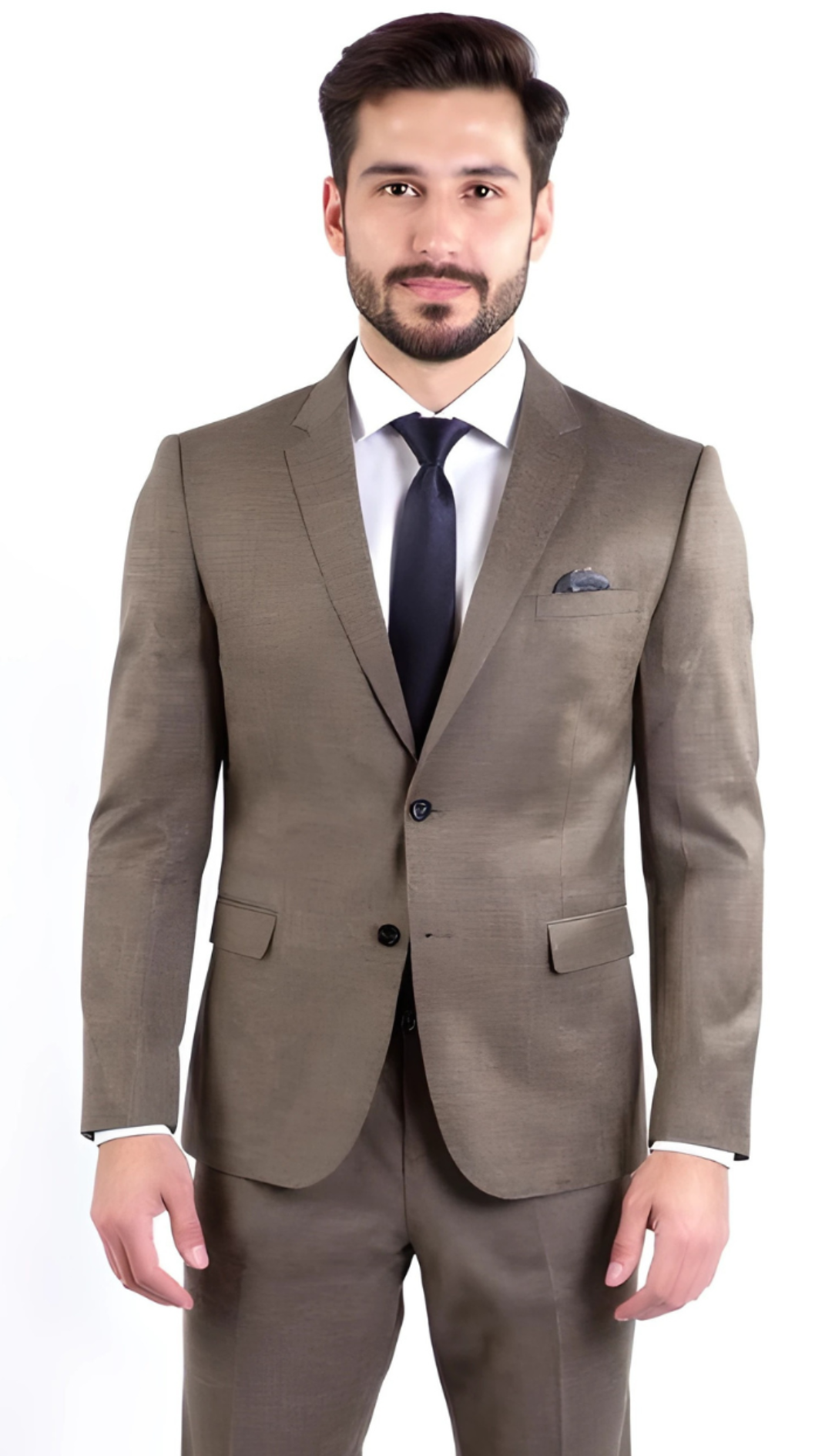 Ferrecci Nelson Men's Grey 2 Button Slim Fit Notch Lapel Suit