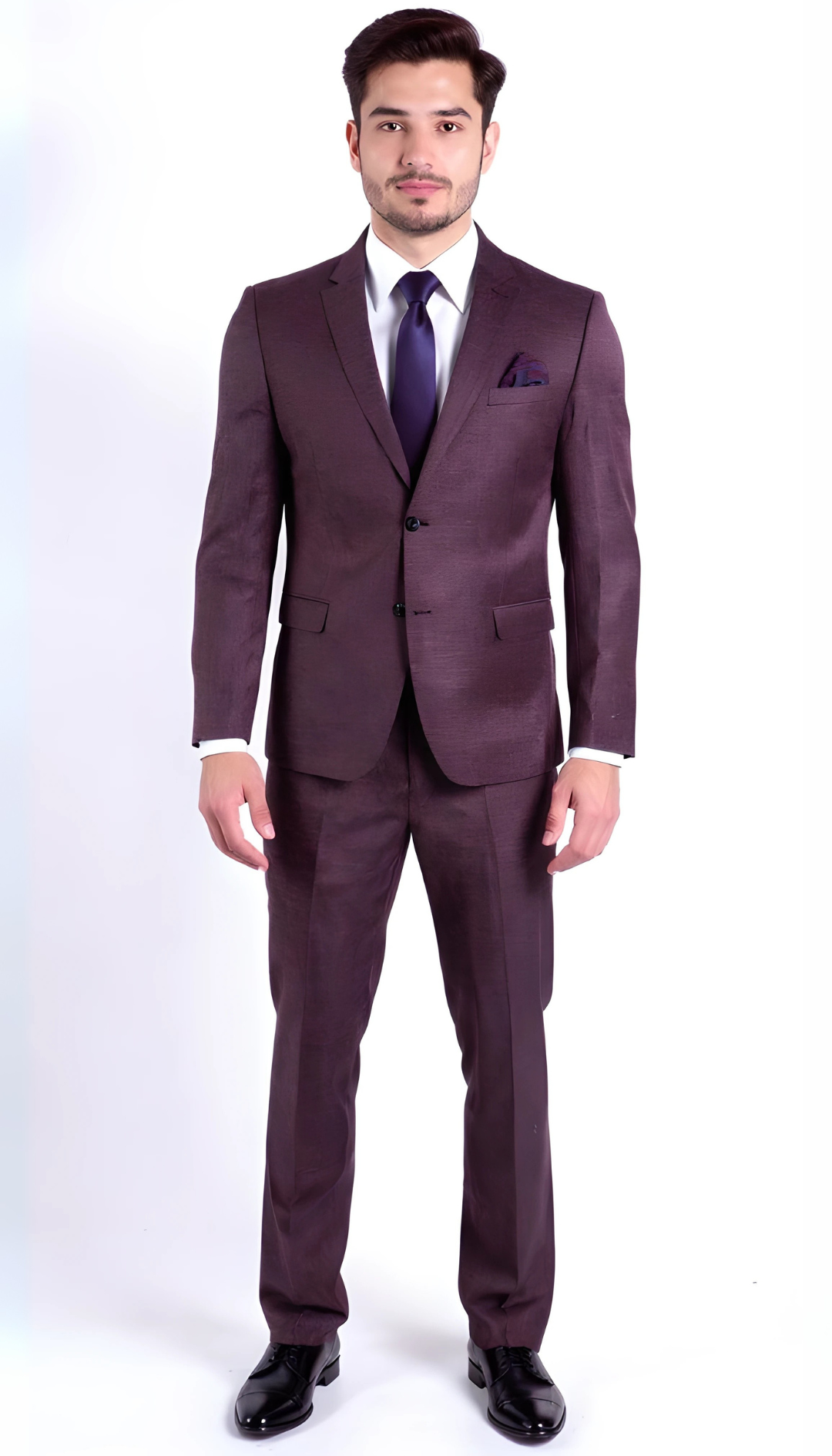 Ferrecci Nelson Men's Grey 2 Button Slim Fit Notch Lapel Suit