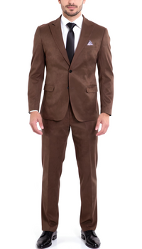 The Cordell 2pc Cotton Corduroy Notch Lapel Suit