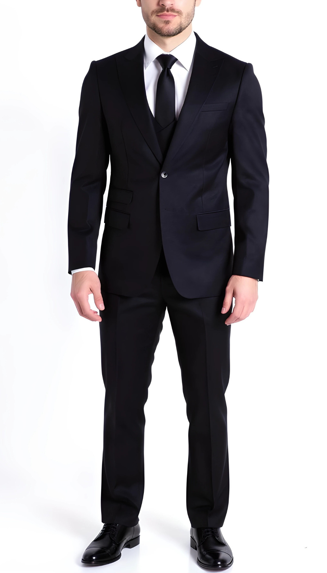 Rockford Peak Lapel Double 2 Button With Double Breasted Vest- Slim Fit