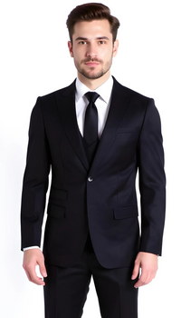 Rockford Peak Lapel Double 2 Button With Double Breasted Vest- Slim Fit