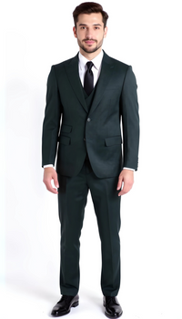 Rockford Peak Lapel Double 2 Button With Double Breasted Vest- Slim Fit