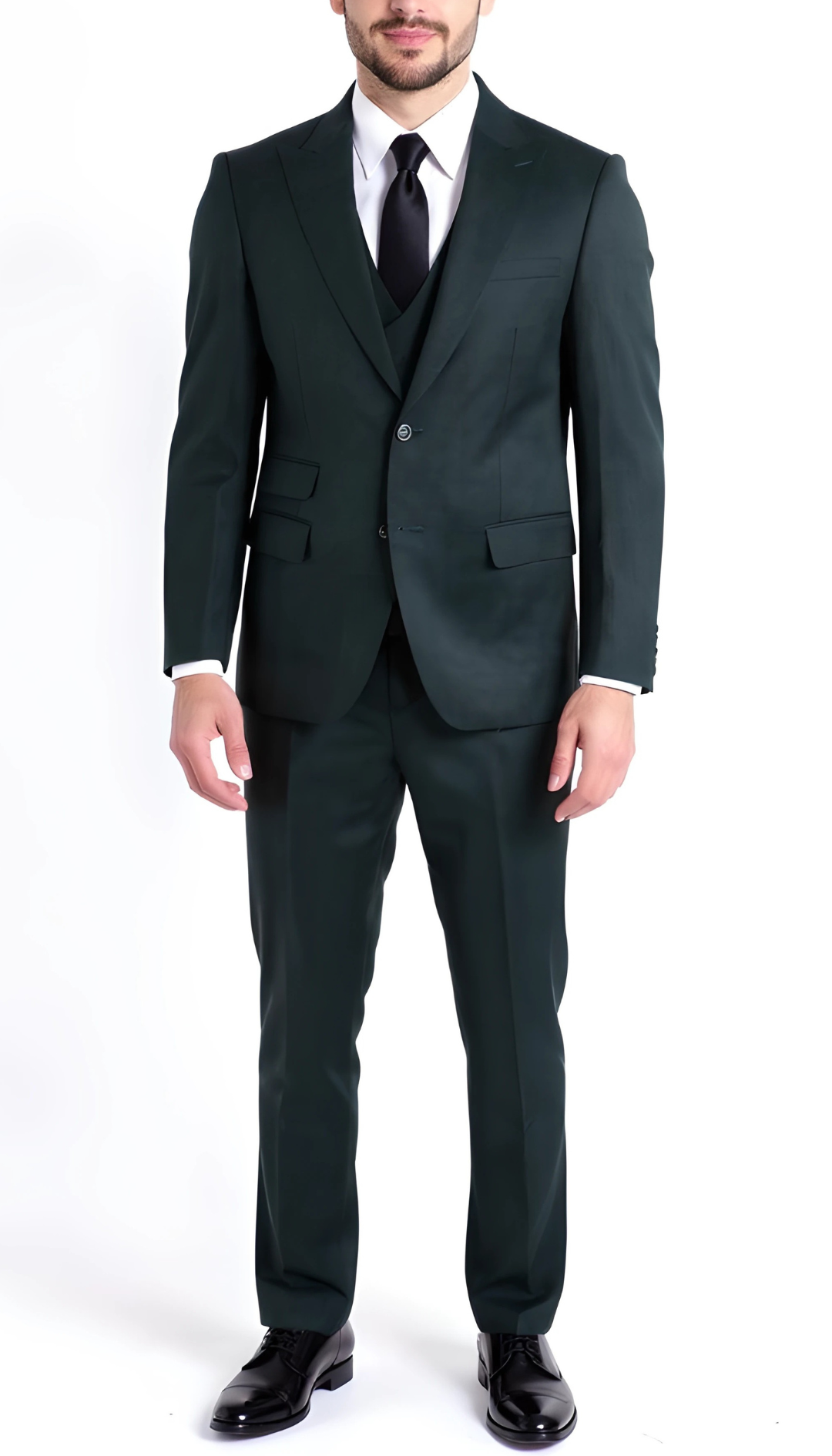 Rockford Peak Lapel Double 2 Button With Double Breasted Vest- Slim Fit