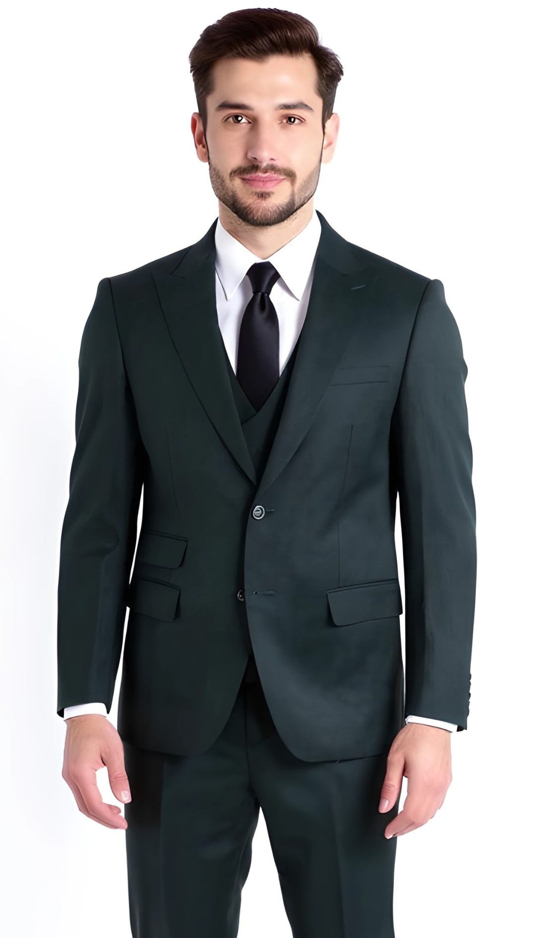 Rockford Peak Lapel Double 2 Button With Double Breasted Vest- Slim Fit