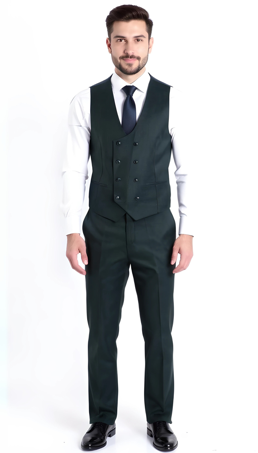 Rockford Peak Lapel Double 2 Button With Double Breasted Vest- Slim Fit