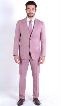 Rockford Hunter Green Peak Lapel Double Breasted Suit - Slim Fit