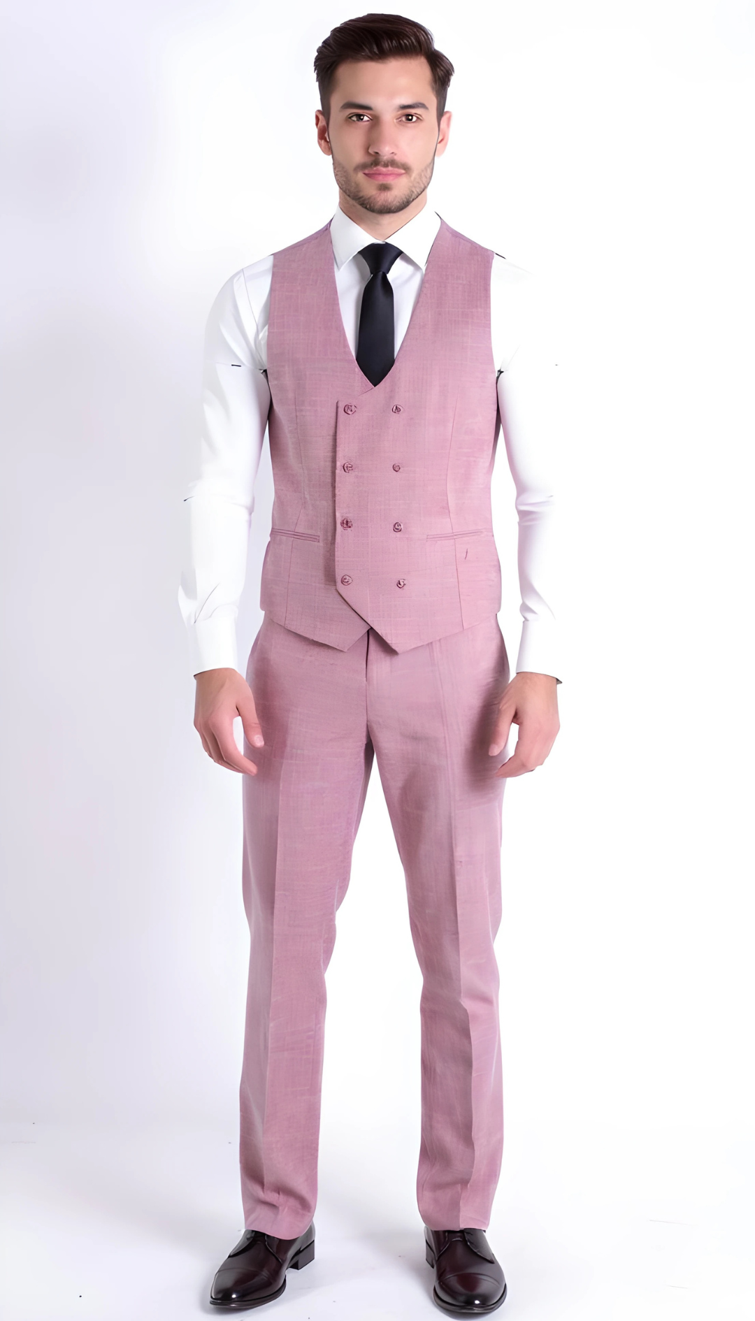 Rockford Hunter Green Peak Lapel Double Breasted Suit - Slim Fit