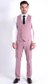 Rockford Hunter Green Peak Lapel Double Breasted Suit - Slim Fit