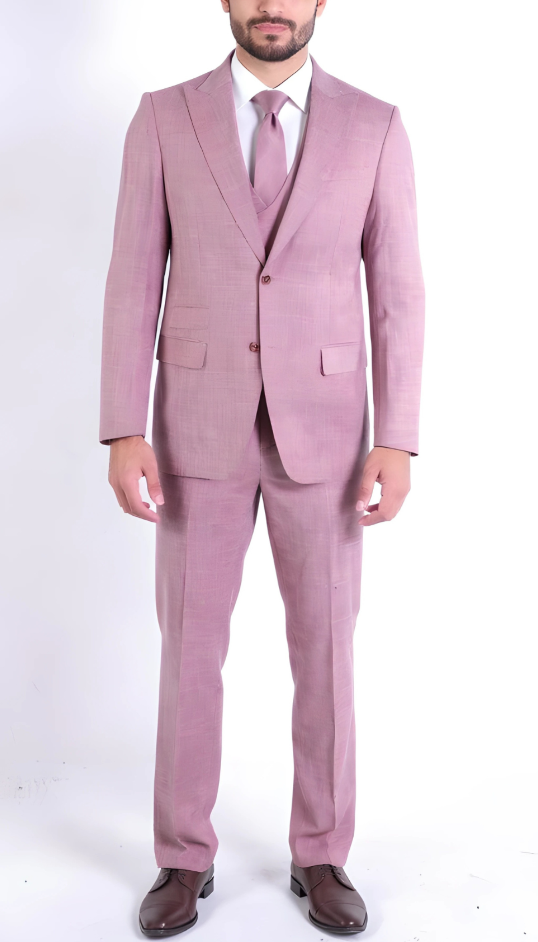 Rockford Hunter Green Peak Lapel Double Breasted Suit - Slim Fit