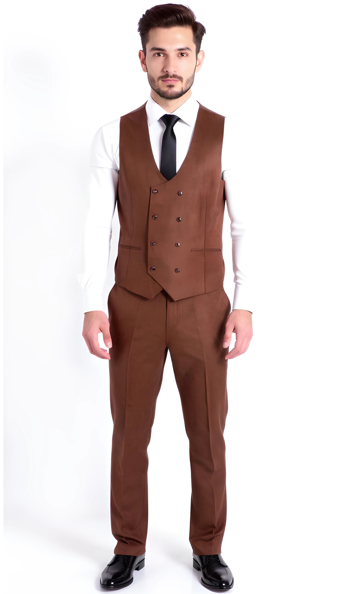 Rockford Hunter Green Peak Lapel Double Breasted Suit - Slim Fit