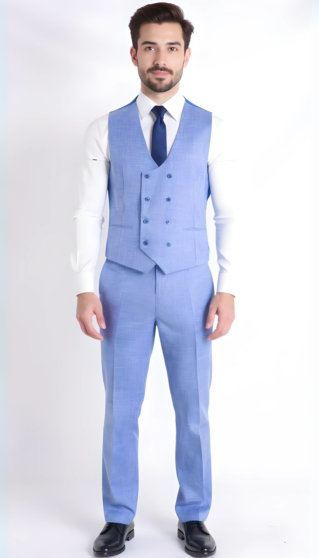 Rockford Hunter Green Peak Lapel Double Breasted Suit - Slim Fit