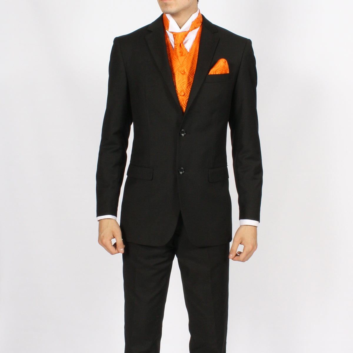 Ferrecci Mens PV150 - Orange with Orange Back Adjustable Vest Set