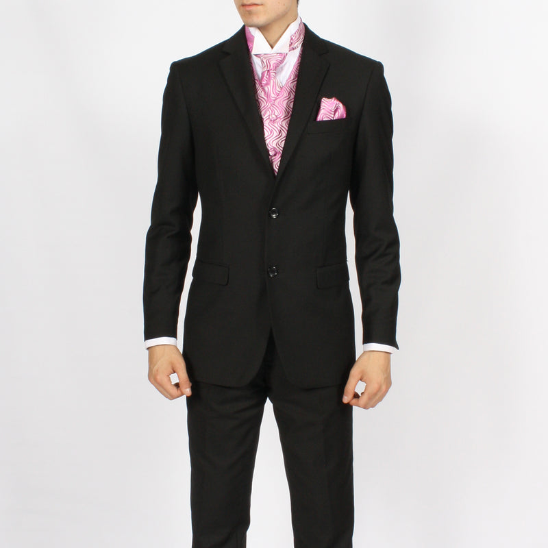 Ferrecci Mens PV150 - Pink with White Back Adjustable Vest Set