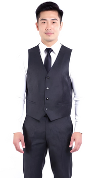 The Ironwood Cord Men's Charcoal 2 Button Slim Fit Notch Lapel Suit