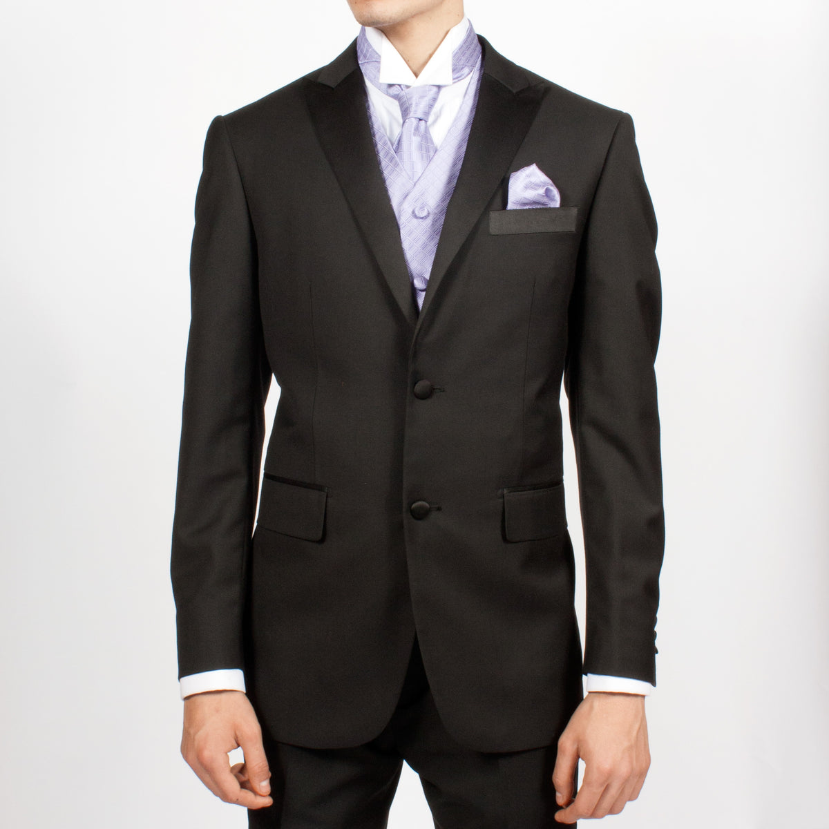 Ferrecci Mens PV300 - Lavender with White Back Adjustable Diamond Vest Set