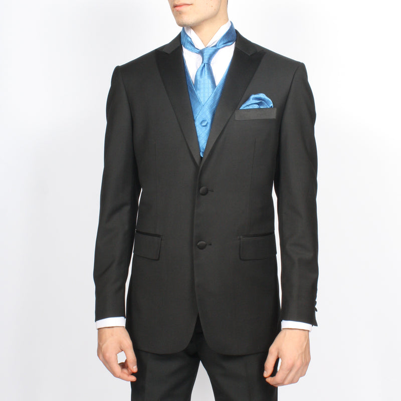 Ferrecci Mens PV300 - Royal Blue with Black Back Adjustable Diamond Vest Set