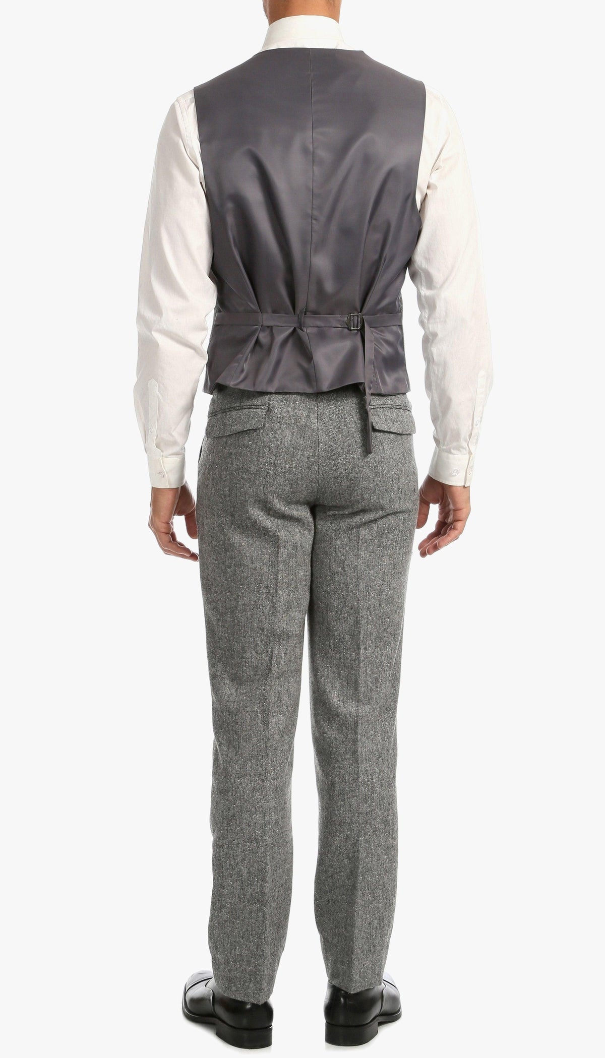 Bradford Grey Slim Fit 3 Piece Tweed Suit - Ferrecci USA