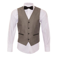 Celio Grey & Black Slim Fit 3 Piece Tuxedo - Ferrecci USA