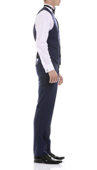 Celio Navy Slim Fit 3 Piece Tuxedo - Ferrecci USA