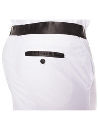 Celio White & Black 3 piece Slim Fit Tuxedo - Ferrecci USA