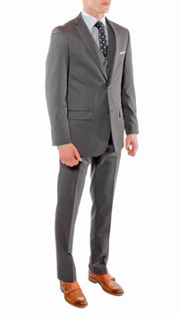 Ferrecci Mens Savannah Charcoal Slim Fit 3 Piece Suit - Ferrecci USA