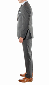 Ferrecci Mens Savannah Charcoal Slim Fit 3 Piece Suit - Ferrecci USA
