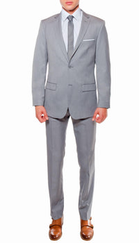 Ferrecci Mens Savannah Light Grey Slim Fit 3 Piece Suit - Ferrecci USA