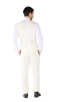 Hart 3pc Slim Fit Winter White Suit - Ferrecci USA