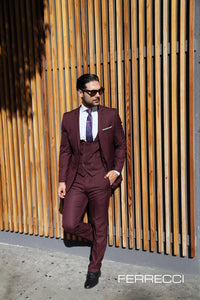Hart 3pc Slim Fit Winter White Suit - Ferrecci USA