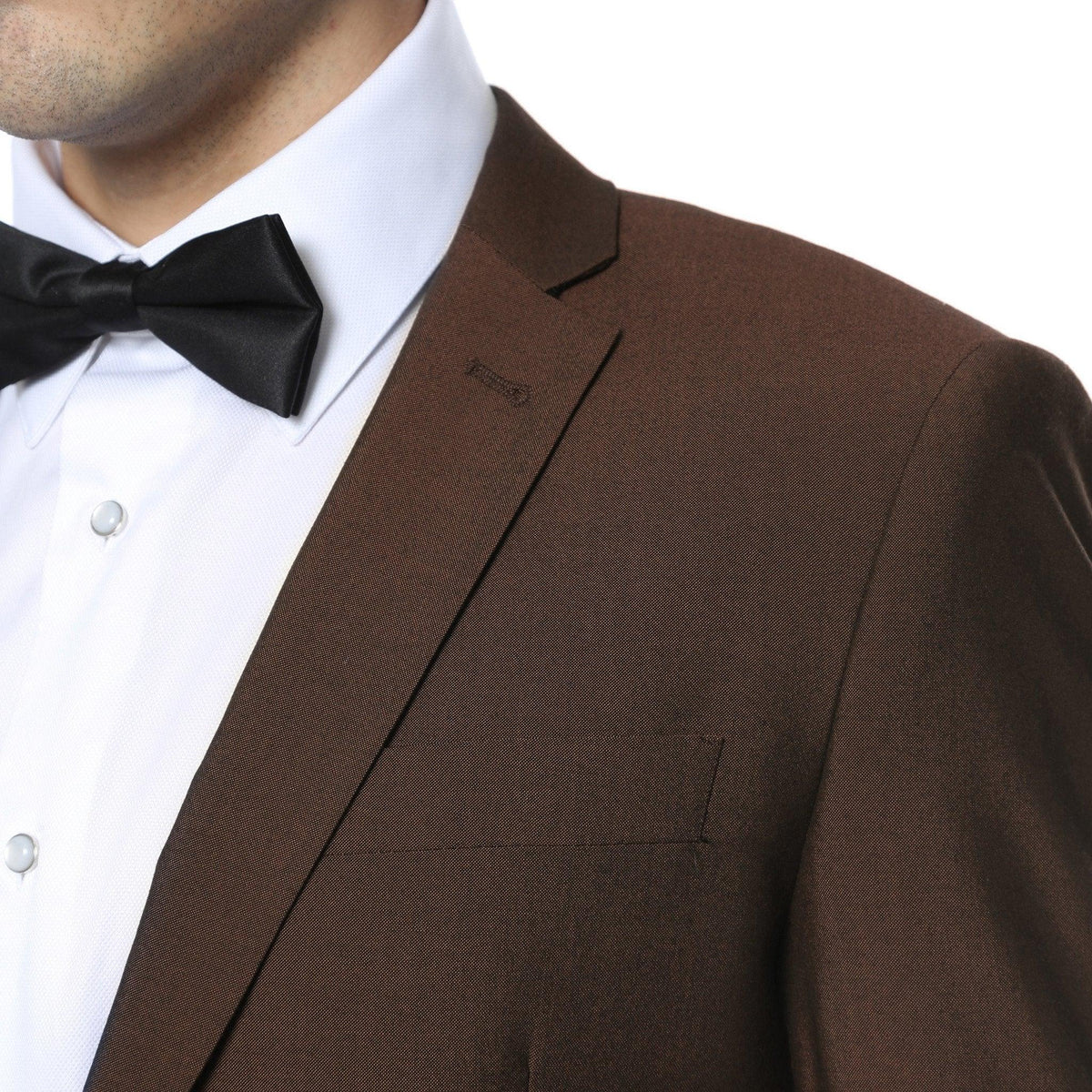 Hudson Brown Slim Fit 2 Piece Suit - Ferrecci USA