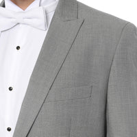 Mens Grey Cutaway Regular Fit 2 Piece Tuxedo Suit - Ferrecci USA