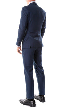 Oslo Navy Notch Lapel 2 Piece Slim Fit Suit - Ferrecci USA