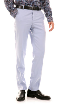 Oslo Sky Blue Slim Fit Notch Lapel 2 Piece Suit - Ferrecci USA
