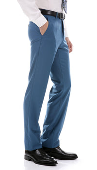 Oslo Teal Notch Lapel 2 Piece Slim Fit Suit - Ferrecci USA