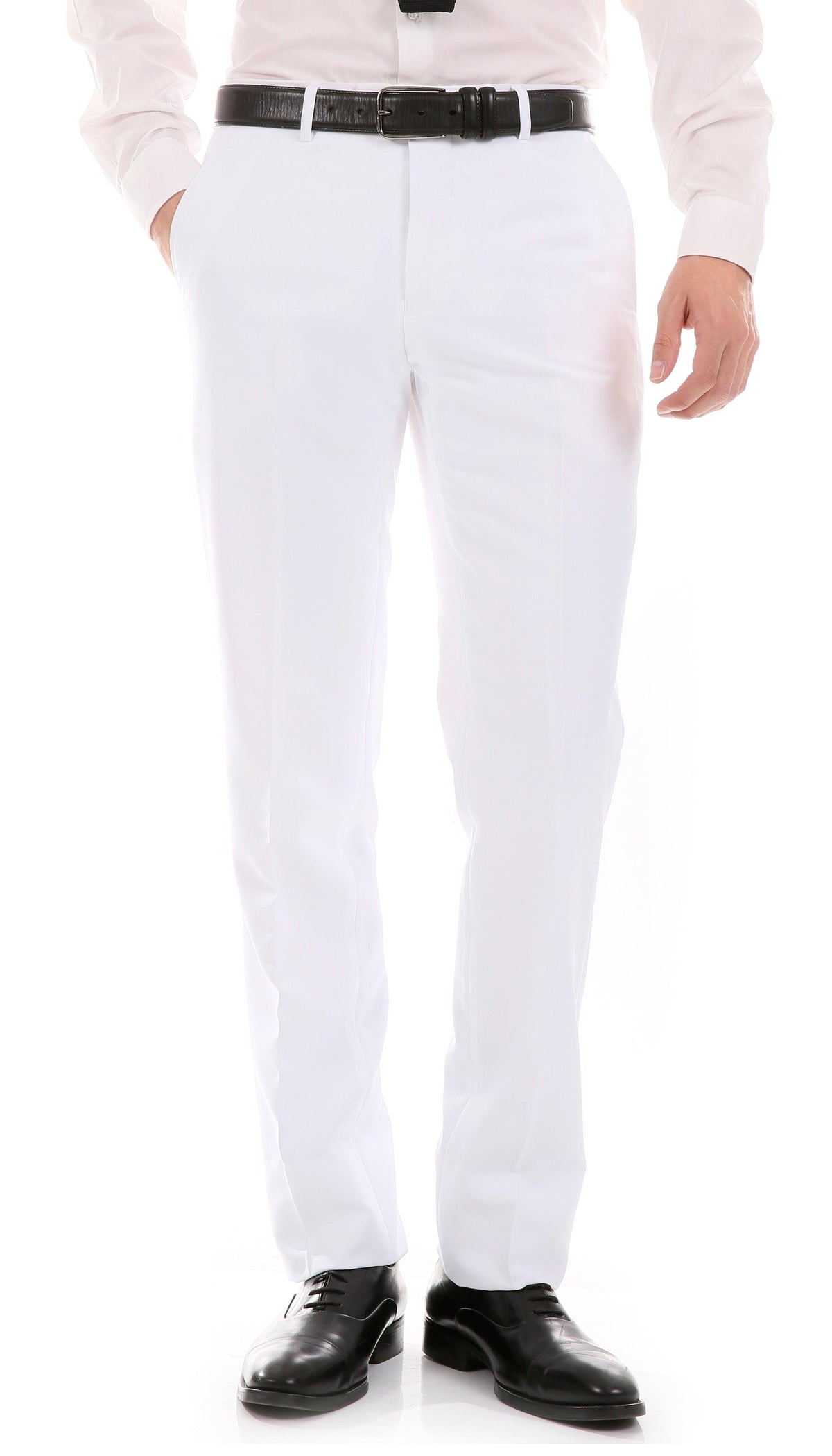 Oslo White Slim Fit Notch Lapel 2 Piece Suit - Ferrecci USA