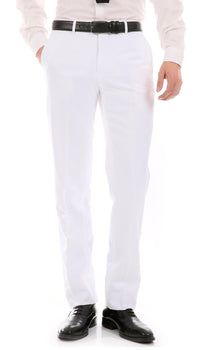 Oslo White Slim Fit Notch Lapel 2 Piece Suit - Ferrecci USA