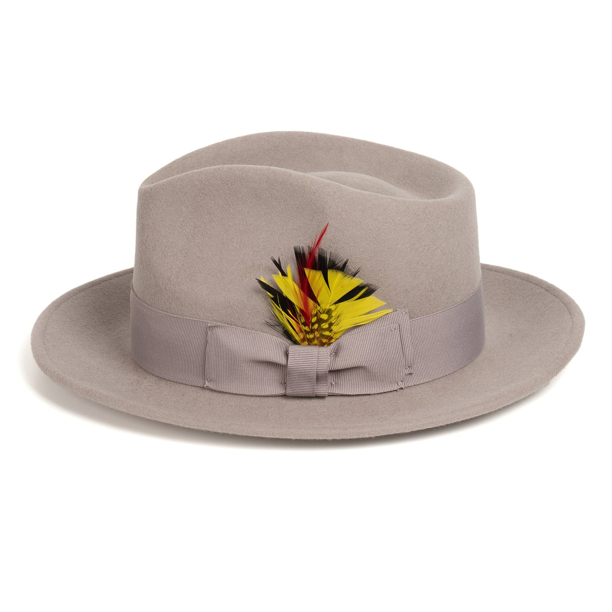 Crushable Light Grey 100% Australian Wool Fedora Hat